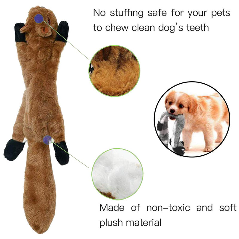 Osuter Squeaky Dog Toy,2PCS Puppy Plush Toys Dogs with 2PCS Dog Teeth Toy Dog Squeaky Toys for Small and Medium Dog Playing - PawsPlanet Australia