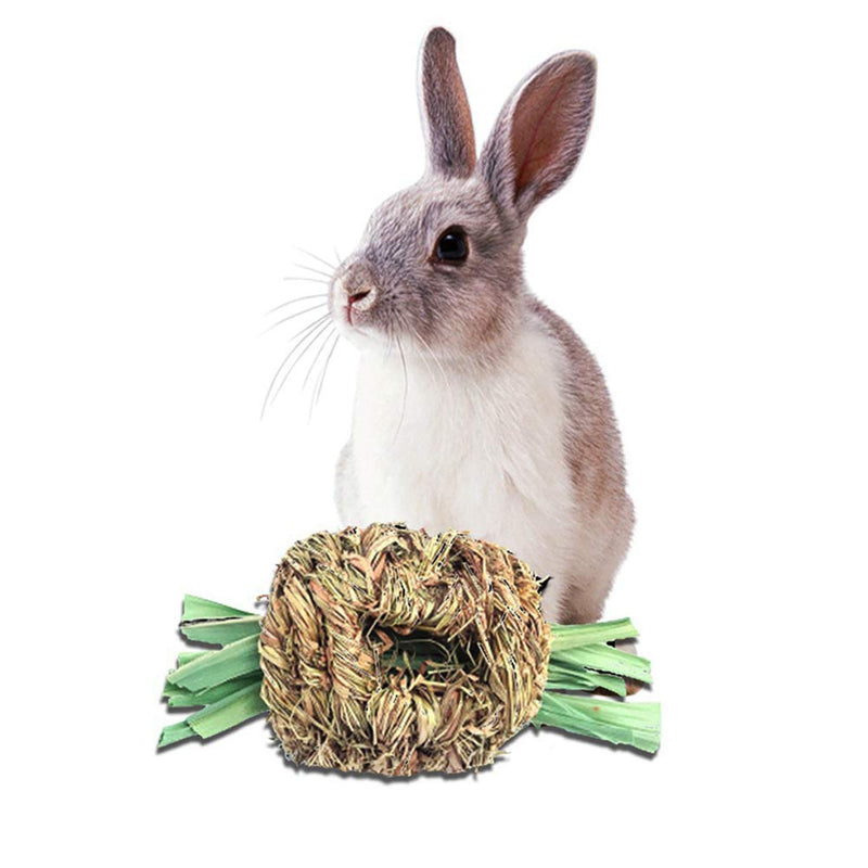 [Australia] - Hamster Hideaway Hideout Seagrass Tunnel Interactive Grass Ball Toy for Pets,Rats,Chinchillas,Ferrets and Gerbils Guinea Pigs Small Animal Activity Center 