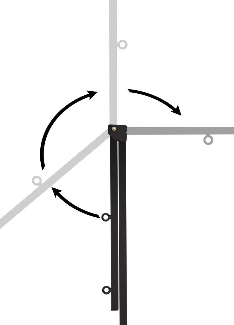 Foldable Pet Grooming arm with clamp for Large and Small Dogs - 35 inch Height Adjustable and Free Two No Sit Haunch Holder by Gravitis Pet Supplies (Black) Black - PawsPlanet Australia