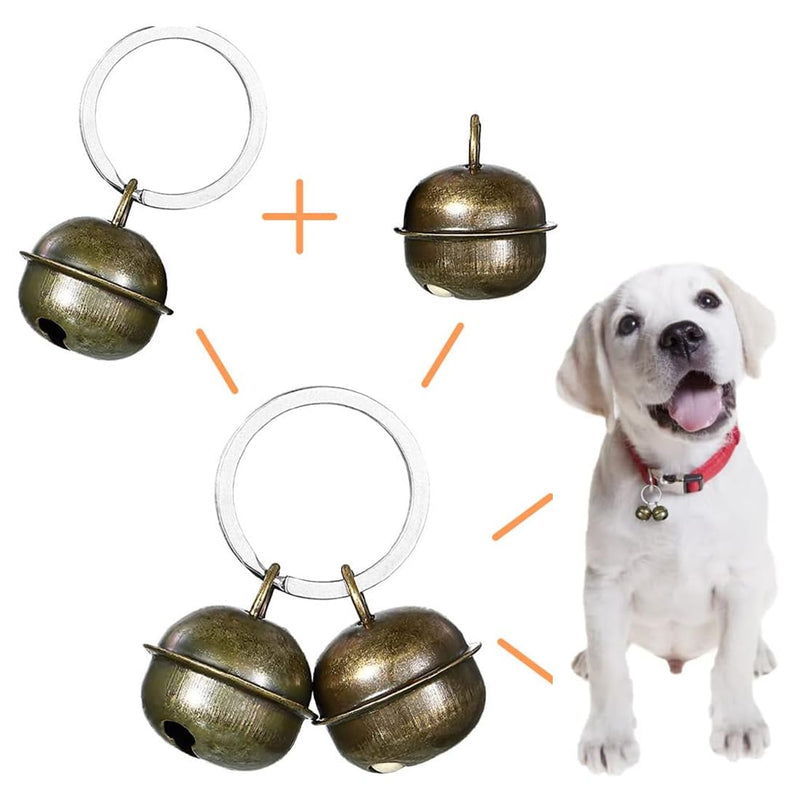 SSRDFU Extra Loud Bells for Cat and Dog - Pet Tracker Bell Dog Bell for Collar Pet Tracker for Black Cat Bell Collar Charm Pendant Bells - PawsPlanet Australia