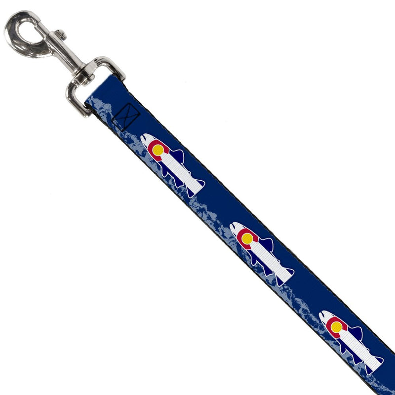 [Australia] - Buckle-Down Dog Leash Colorado Trout Flag Snowy Mountains Blues White Red Yellow 6 Feet Long 0.5 Inch Wide 6 Feet Long - 1.5" Wide 