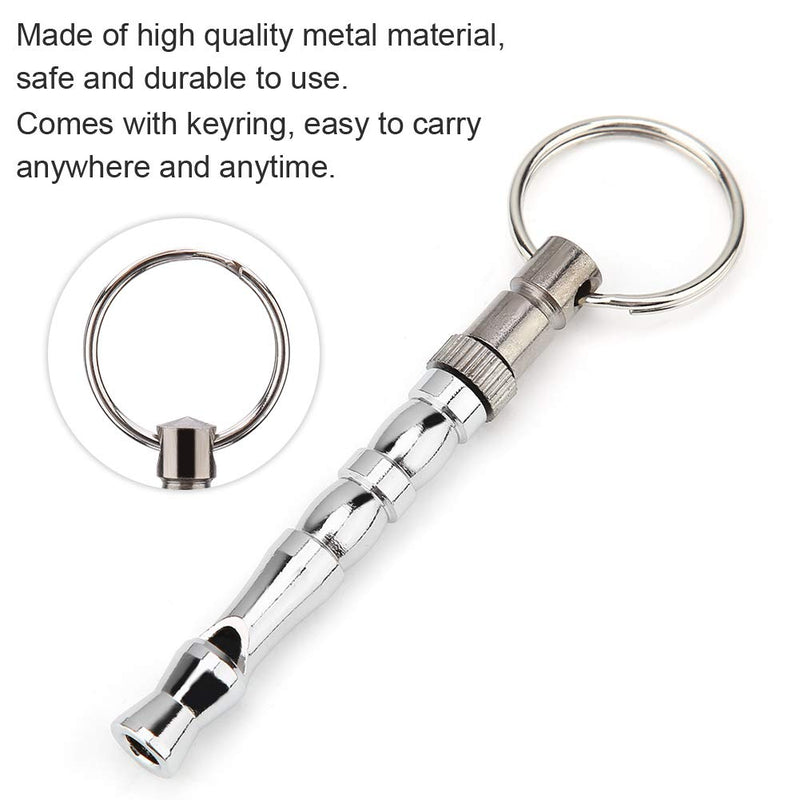 Portable Dog Training Whistle Metal Pigeon Training Whistle Dog Training Tool Pet Behavior Trainer with Keyring for Obedience and Recall - PawsPlanet Australia