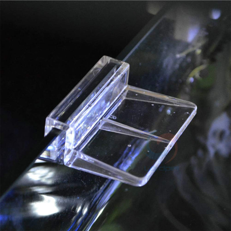 8 Pcs Fish Tanks Glass Cover Clip,6mm/8mm/10mm/12mm Aquariums Fish Tank Acrylic Clips Glass Cover Support Holders Universal Lid Clips for Rimless Aquariums 6 mm - PawsPlanet Australia