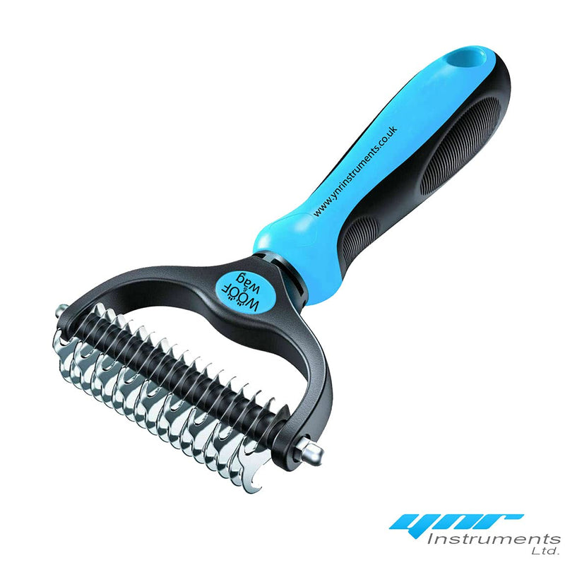 Pet Cat Dog Horses Hair Fur Shedding Trimmer Grooming Dematting Rake Deshedding Comb Brush Tool Kit - PawsPlanet Australia