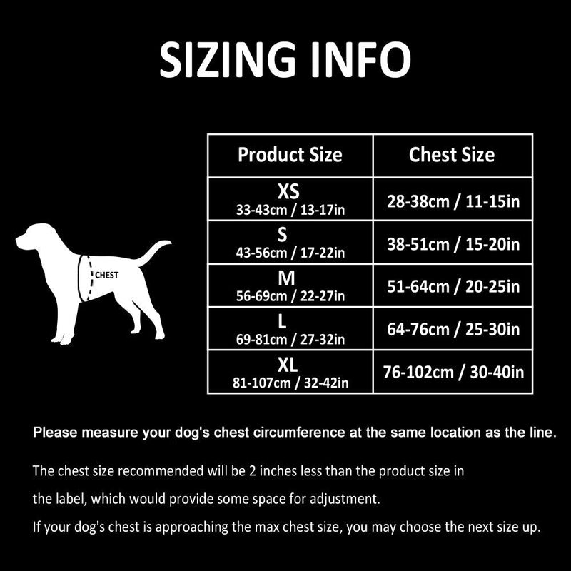 TrueLove Dog Harness TLH5651 No-pull Reflective Stitching Ensure Night Visibility, Outdoor Adventure Big Dog Harness Perfect Match Puppy Vest (Black,XS) Black XS - PawsPlanet Australia