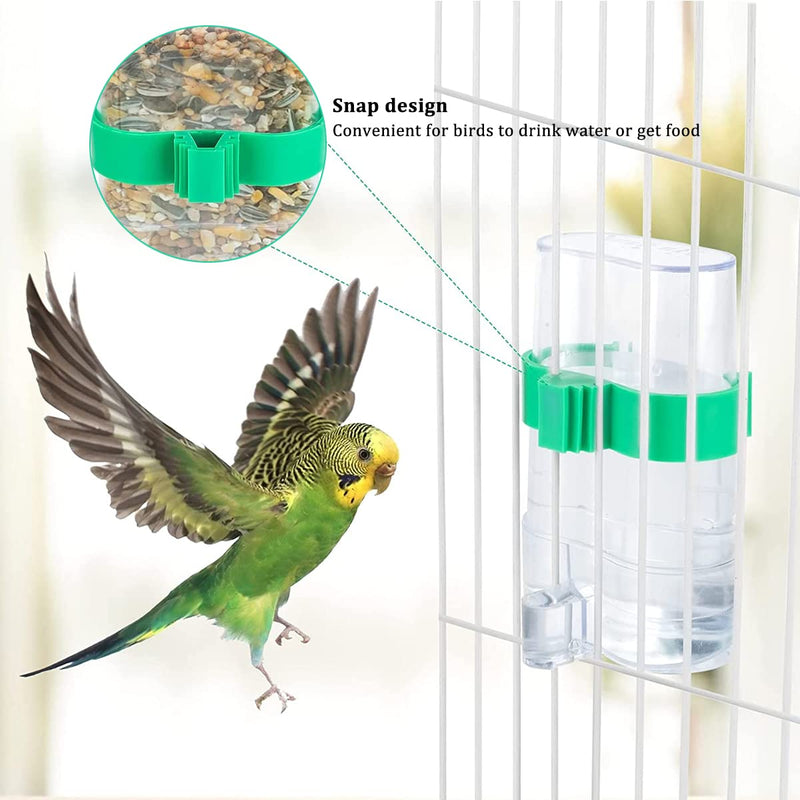 Water Feeders for Birds,Liwein 4 Pack Bird Water Dispenser Automatic Bird Feeder Food Dispenser Pet Feeder Water Cup for Parrots Budgie Cockatiel - PawsPlanet Australia