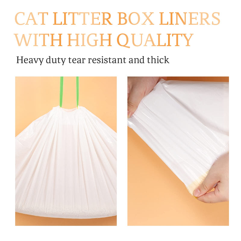 7 Pieces Cat Litter Pan Bags Cat Litter Box Liners Dog Litter Box Liners Extra Durable Large Drawstring Elastic Garbage Bag Dog Litter Box Liners Kitty Litter Liners Pet Tray Bags - PawsPlanet Australia