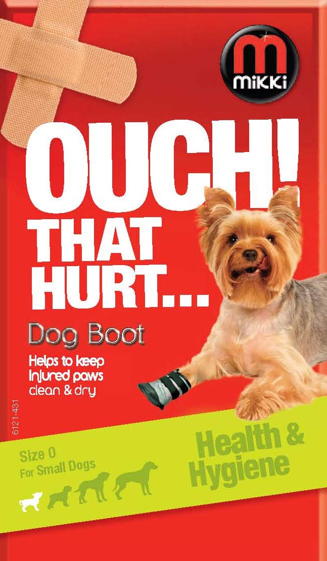 Mikki Dog, Puppy Hygiene Protective Dog Boot - Helps Keep Injured Paws Dry and Clean - Size 0 - PawsPlanet Australia