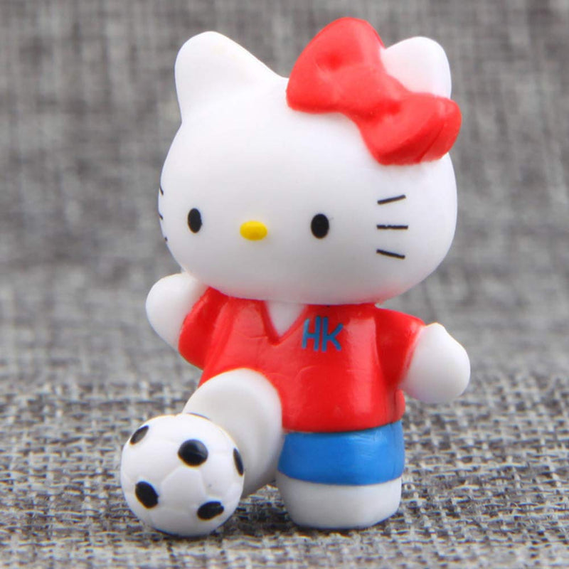 HYSTYLE 8 pcs Cute Animal Cat Characters Toys Kitty Figures Toy Set Mini Figure Collection Playset, Cake Topper, Plant, Automobile decoration - PawsPlanet Australia