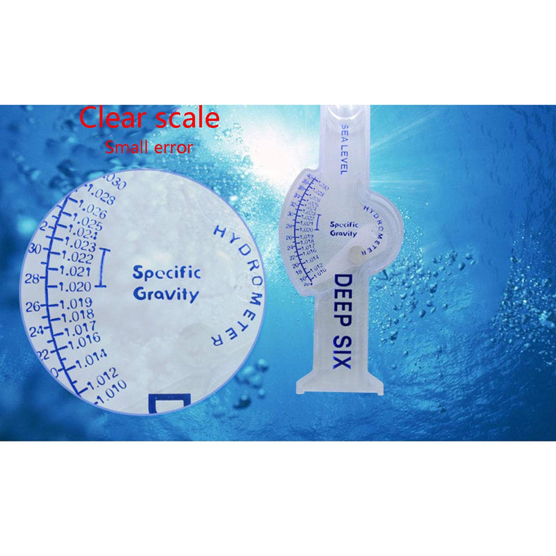 ZRM&E Seawater Hydrometer for Aquarium Aquaculture Seawater Densimeter Ocean Hydrometer Salinity Meter for Fish Tank Salinity Specific Gravity Test - PawsPlanet Australia