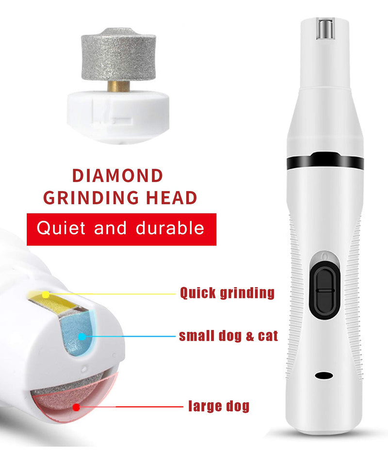 [Australia] - HYTONG Dog Nail Grinder and Dog Clippers,Multi-Function Electric Rechargeable Pet Trimmer Painless Paws Grooming & Smoothing for Small Medium Large Dogs & Cats 