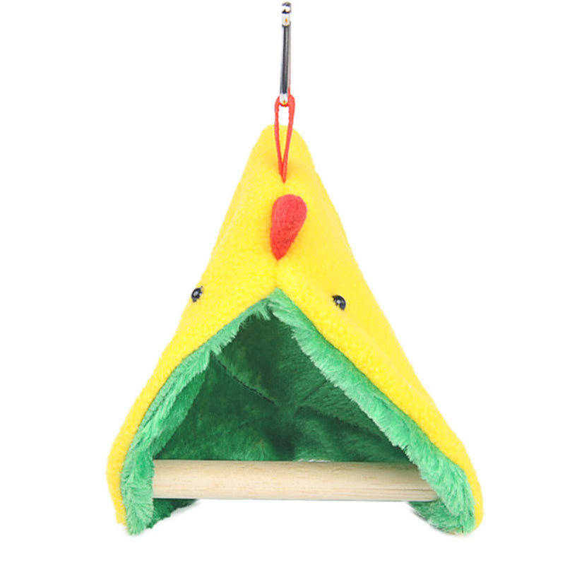 [Australia] - Small Birds Tent Winter Warm Plus Hut,Parrot Habitat with Standing Stick Bird Nest Hanging Hammock for Cage,Hideaway Cave Snuggle Sleeping Bed for Budgie Lovebirds Canaries Finches Small Conures 