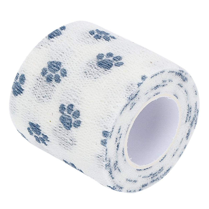 DAUERHAFT Elastic Dog Cat Bandage Dog Cat Wrap Bandage Pet Sports Tape Waterproof, Healing Ankle Sprains Swelling for Injury Dogs Cats(blue) blue - PawsPlanet Australia