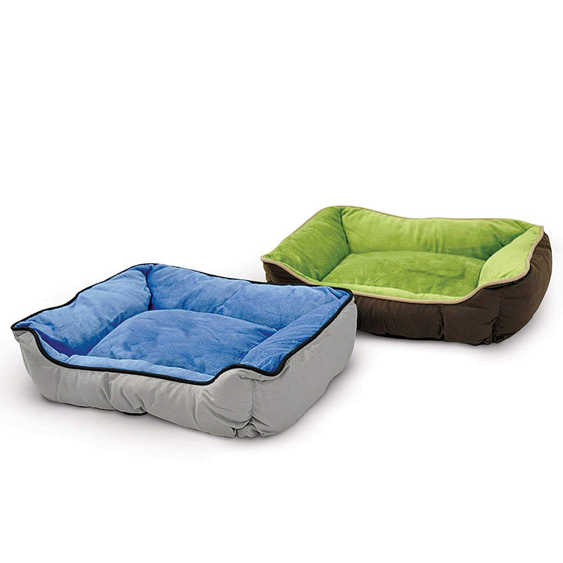 [Australia] - K&H Pet Products Self-Warming Lounge Sleeper Pet Bed Gray/Blue Standard Packaging 