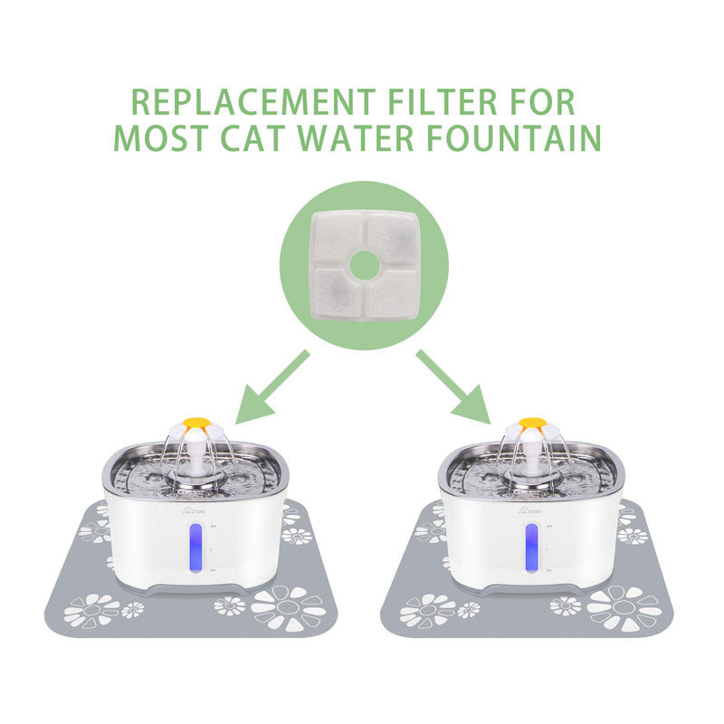 Wonder Creature Cat Water Fountain Filter, Square Replacement Filters, 8 Carbon Filters Pack - PawsPlanet Australia