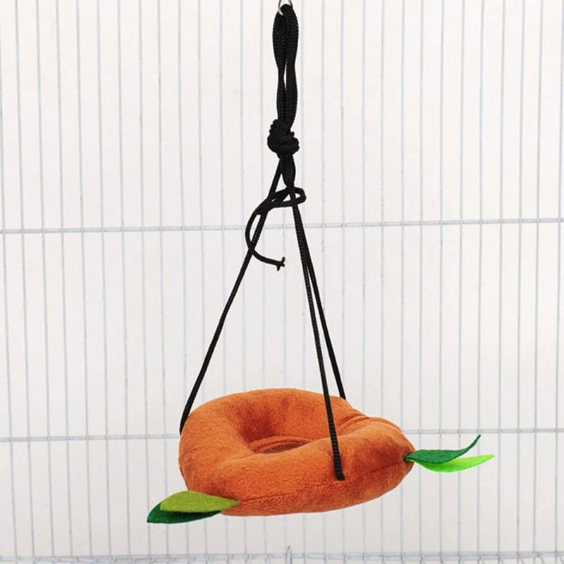 [Australia] - FunMove Hamster Hammock Rat Bird Parrot Hanging Warm Bed House Cage Nest Accessories Forest Pattern Cage Toy Leaf Hanging Tunnel and Swing for Sugar Glider Squirrel Hamster Playing Sleeping Pack of 5 