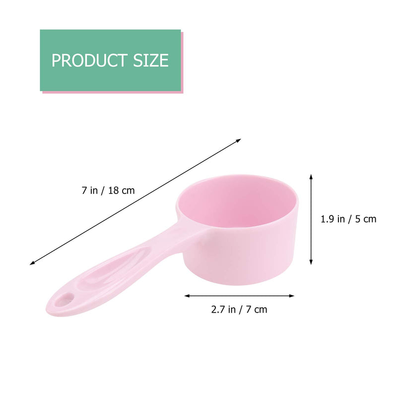 VILLCASE 2PCS 50g Dog Food Measuring Spoons,Pet Food Spoons Portable Metering Scoops Long Handle Dog Cat Food Measuring Spoons Pet Supplies(Pink, Green) - PawsPlanet Australia