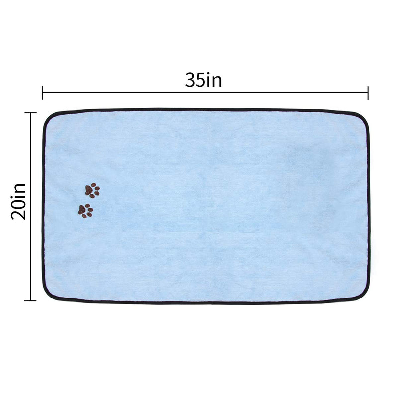 [Australia] - SOBAKEN Wipela Pet Dog Cat Microfiber Bath Towel, Ultra Absorbent Fast Drying (2-Pack) 