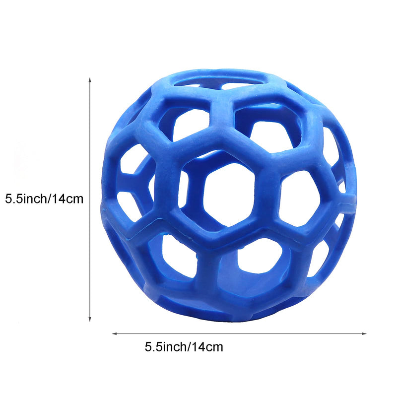 LODCZIOE Tortoise Treat Ball Toy Hay Feeder Ball, Feeding Grass Ball for Tortoise Turtle, Fruit Vegetable Feeder Holder Foraging Toy for Small Animals Pet Blue - PawsPlanet Australia