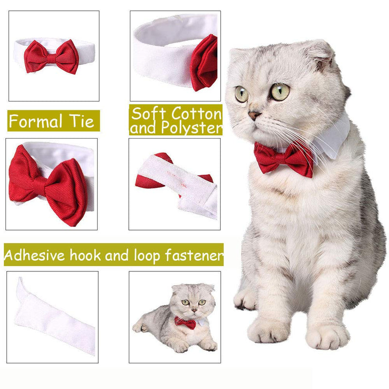 Bolbove Adjustable Formal Pet Bowtie Collar Neck Tie for Dogs & Cats Large Red - PawsPlanet Australia