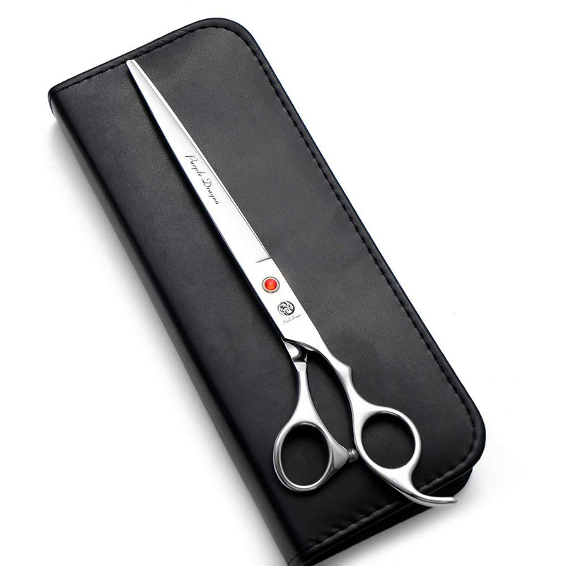 Purple Dragon 4“/5"/5.5"/6"/6.5"/7"/7.5"/8"/9"/10" Sharp Edge Salon Hair Cutting Shears - Pet/Dog Grooming Scissors with Bag - Perfect for Barber or Pet Groomer 8 inch - PawsPlanet Australia