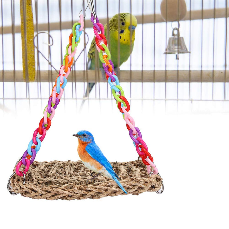 Parrot Swing Hammock Toy, Hanging Parrot Bird Chewing Climbing Toy Pet Toys Approx 136g - PawsPlanet Australia