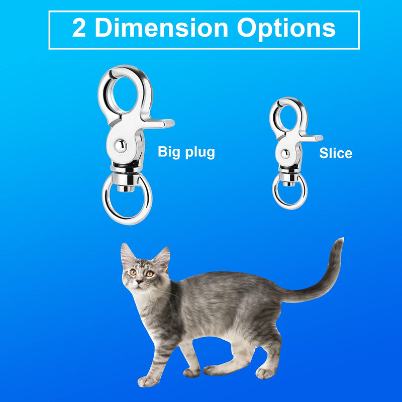 Molain 4 Set Dog Tag Clips with 10 Dog Tag Rings, Durable Dog Tag with Rings for Dogs and Cats, Collar - PawsPlanet Australia