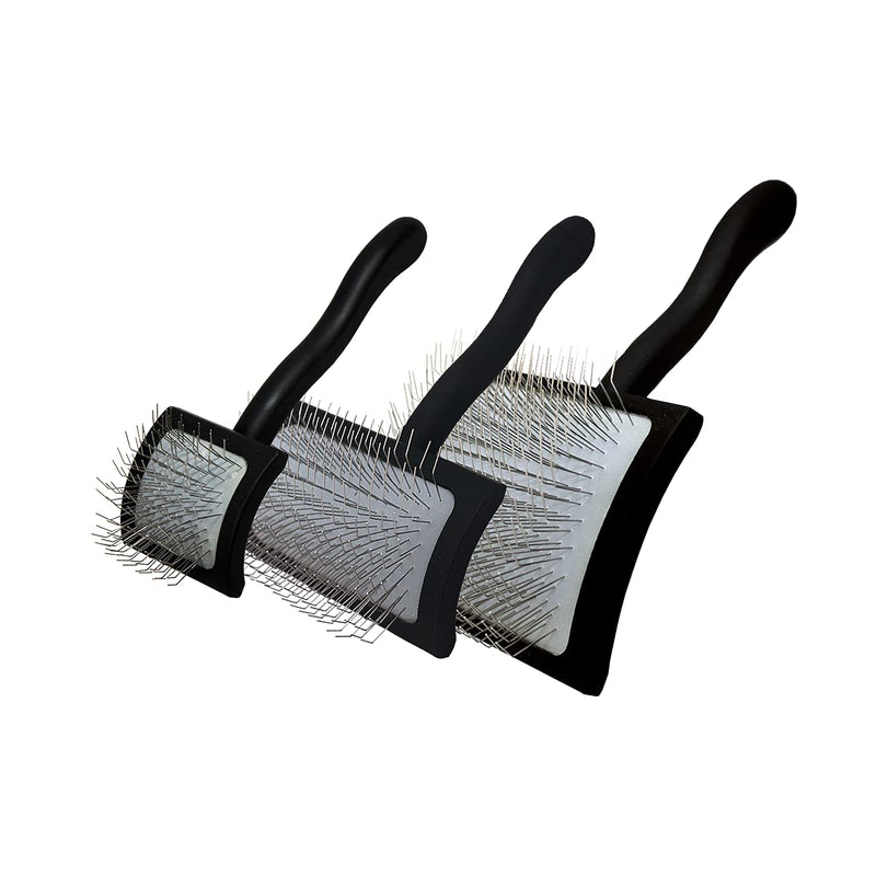 Chris Christensen Big K Dog Slicker Brush, Groom Like a Professional, Fluff Detangle Style, Saves Time Energy, Black, Large L - PawsPlanet Australia