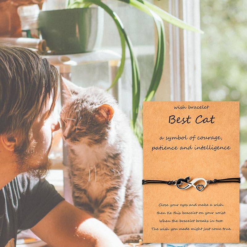 Cat Memorial Gifts for Girls Women Loss of Cat Sympathy Gifts for Kids Cat Bracelet for Loss of Pet Bereavement Gifts for Loss of Pet Christmas Birthday Gifts for Cat Lovers Gifts for Grandma Mom - PawsPlanet Australia