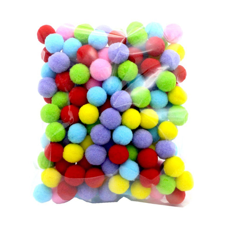 ueetek Toys Cat's 160pcs 3.5 cm surtieron The Balls Cat Toy Soft Colour of Kitten Play The Balls of Pompom (Color Mix) - PawsPlanet Australia