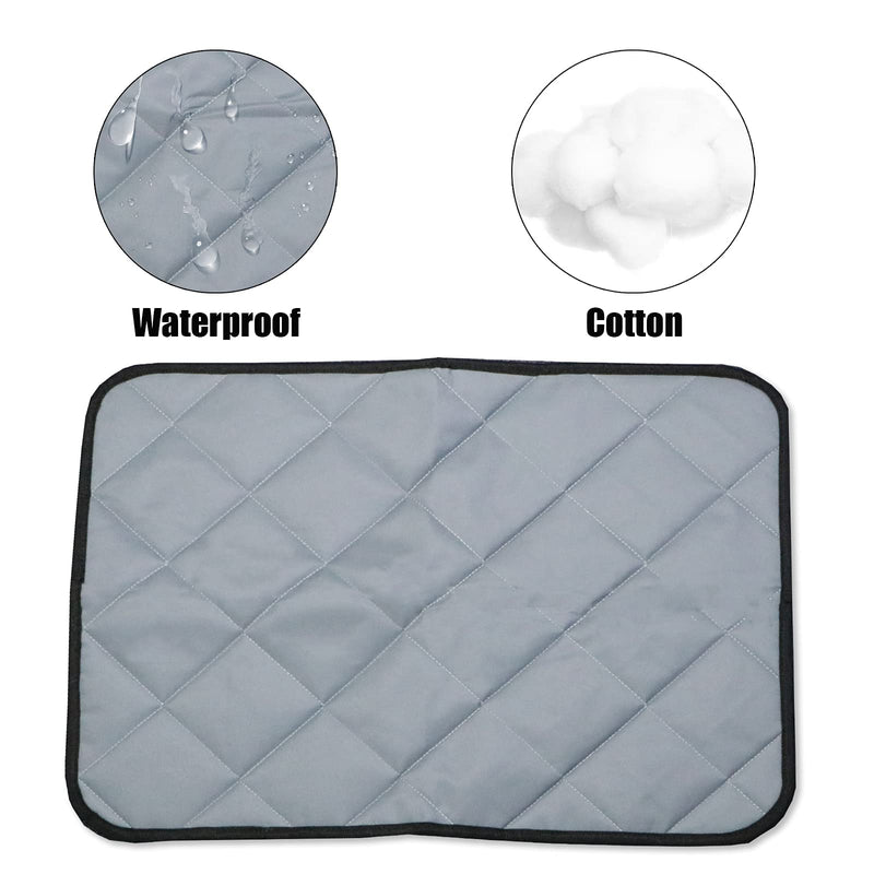 YFMAYI Dog Mat Crate Pad Puppy Bed Mat Soft Mat Anti Slip Waterproof Mattress Washable for Pets Sleeping Training (Small, Grey) Small - PawsPlanet Australia