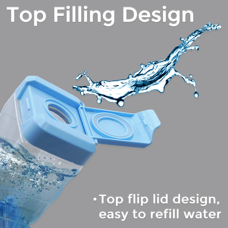 Vannon Top Fill Small Animal Water Bottles for Crate No Drip BPA Free Water Dispenser for Rabbit, Chinchilla, Ferret, Guinea Pigs, Squirrel, Hedgehog 25oz Blue - PawsPlanet Australia