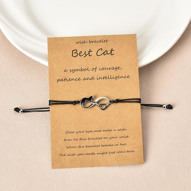 Cat Memorial Gifts for Girls Women Loss of Cat Sympathy Gifts for Kids Cat Bracelet for Loss of Pet Bereavement Gifts for Loss of Pet Christmas Birthday Gifts for Cat Lovers Gifts for Grandma Mom - PawsPlanet Australia