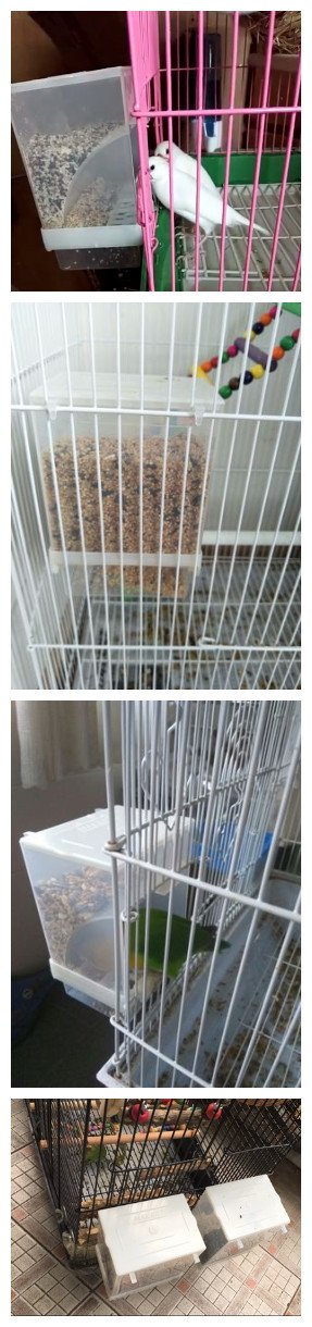 [Australia] - Old Tjikko Parrot Automatic Feeder,No-Mess Bird Feeder,Cage Accessories for Budgerigar Canary Cockatiel Finch Parakeet Seed Food Container Hooked bird feeder 