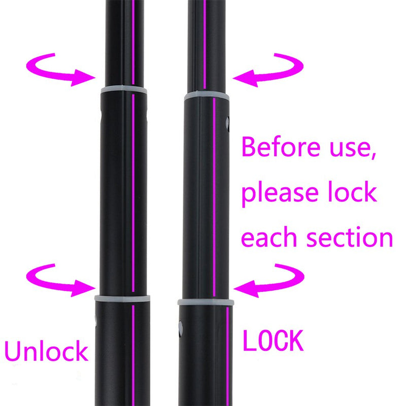 Ueetek Interactive Dog Toy Extendable Flirt Pole Fun Chew Toy for Pets Size L (Black) - PawsPlanet Australia