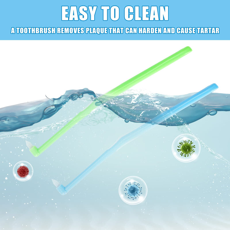 4 PCS Toothbrushes for Dogs Soft Bristles Pet Toothbrushes Durable Cat Toothbrush Dental Care Set for Dogs Puppy Toothbrush for Removing Food Residue Dog Teeth Cleaning Set - PawsPlanet Australia