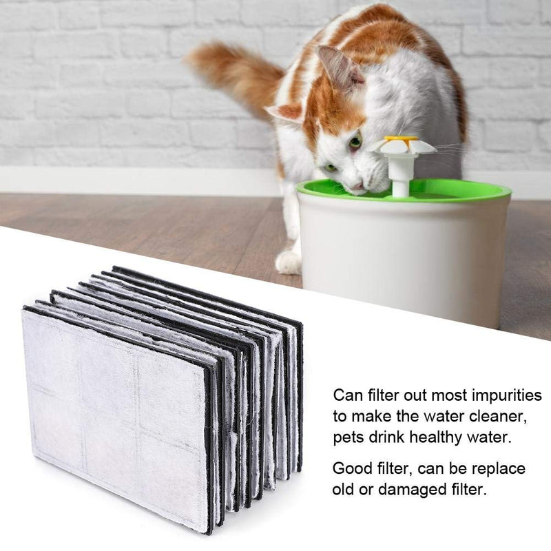 8Pcs Pet Electric water circulation filtering Electric Drinker Intelligent Automatic silent drinking Water Fountain water dispenser Filter Replacement Use with Water for dogs cats pets animals (#1) #1 - PawsPlanet Australia