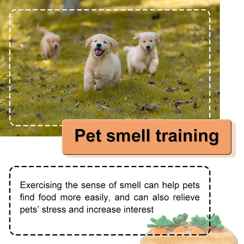 SLuB Carrot Snuff Pads for Pets Plush Pet Toys For Foraging and Sniffing Training for Dogs Increase Interactive Games with Dogs to Eliminate Boredom and Release Stress (Classic style) Classic style - PawsPlanet Australia