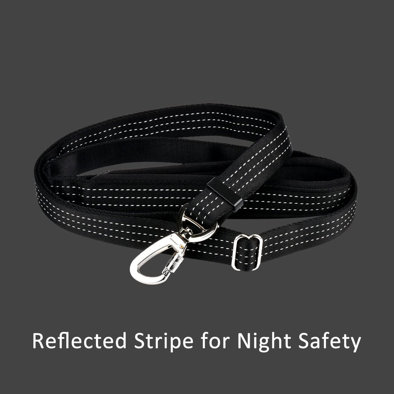 SPEELULU 1.8m - 3m multifunctional hands-free dog leash, versatile hip belt leash, shoulder leash dog leash, length adjustable dog training hiking running leash with carabiner hook - PawsPlanet Australia