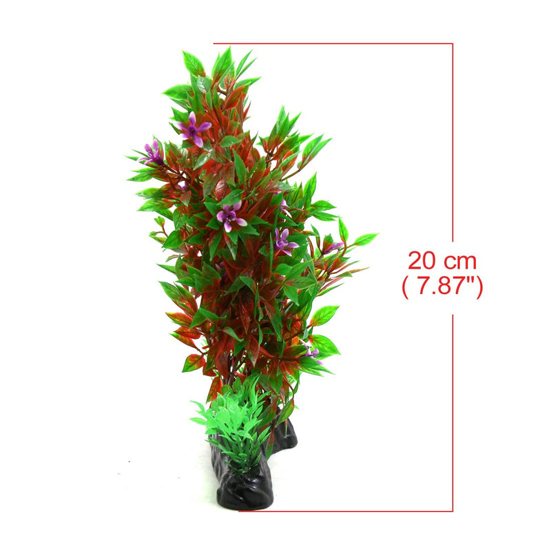 [Australia] - uxcell 7.8 Inch Red Green Plastic Aquarium Terrarium Landscaping Decor for Reptiles and Amphibians 