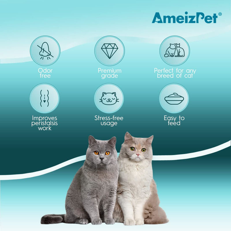 AmeizPet Malt Paste for Cats Antihairball, Cat Pastes with Malt Extract - Cat Malt Agent Against Hairballs with Taurine and Cheese, 100g (3.52 Oz) Cheese & Taurine - PawsPlanet Australia