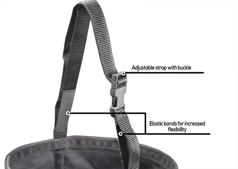 Derby Originals Breathable Canvas Feed Bag with No-Spill Design White (2019 Revision) Full Horse - PawsPlanet Australia
