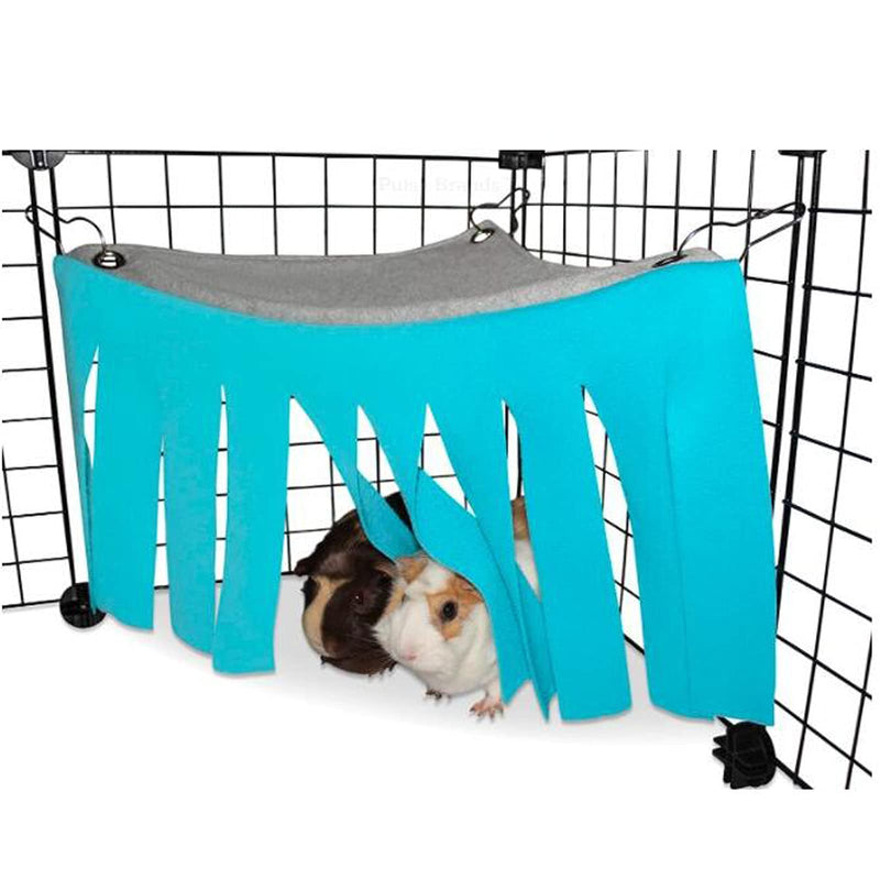 2 Pieces Small Animal Hideout Hideaway, Corner Fleece Guinea Pig Hideout Hammock and Sleeping Bed for Chinchilla, Rabbit, Rat, Hedgehog, Squirrel, Ferret, Hamster Small Pets - PawsPlanet Australia