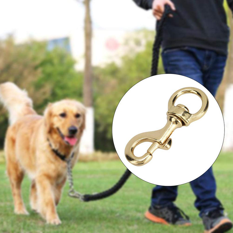 Pssopp Brass Lobster Clasps Swivel Trigger Hook High Strength Pet Leash Rope Clip Cat Dog Traction Leash Clips - PawsPlanet Australia