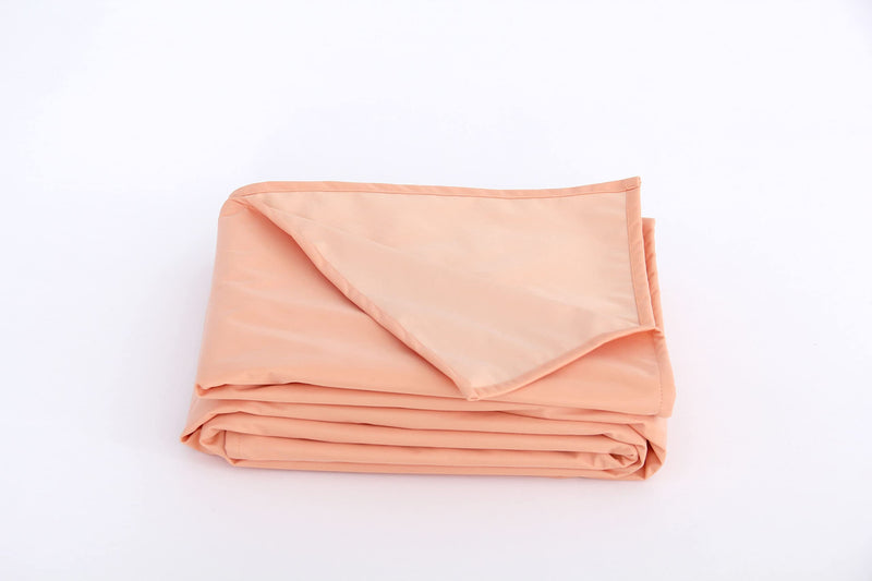 SILLY LEGACY Thin Reversible Waterproof Protective Cover or Liner for Bed or Couch, for Dogs and Cats (Twin 82 x 55, Peach) Twin 82 x 55 - PawsPlanet Australia