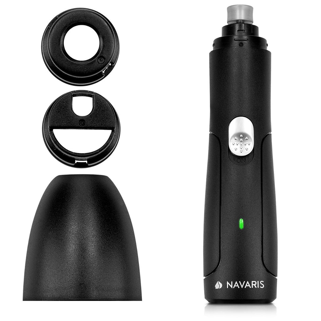 Navaris Claw Grinder Dog Claw Trimmer - Rechargeable Electric Grinder for Cats Hamsters Rabbits Birds - With Micro USB Cable - PawsPlanet Australia