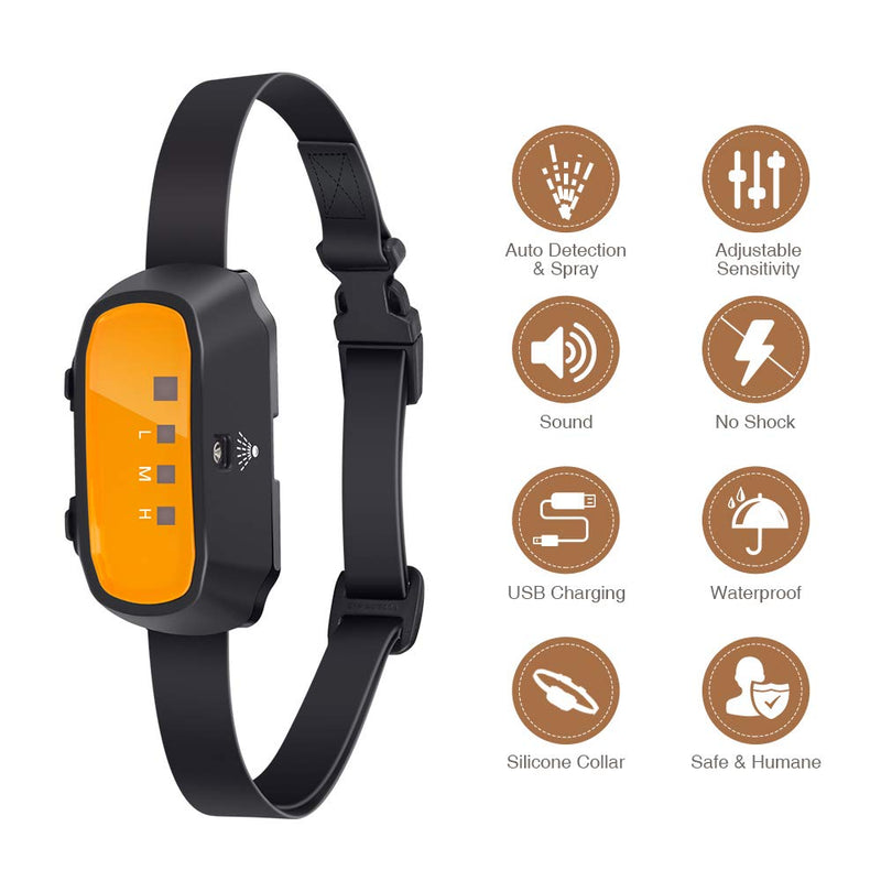 Anti Bark Collar, Anti-Bark Device Dog Training Collar Beep Spray Anti Bark Dogs Harmless Stop Barking Trainer 2 in 1 Anti-Barking Control Collars Stopper Deterrent No Electric Shock - PawsPlanet Australia