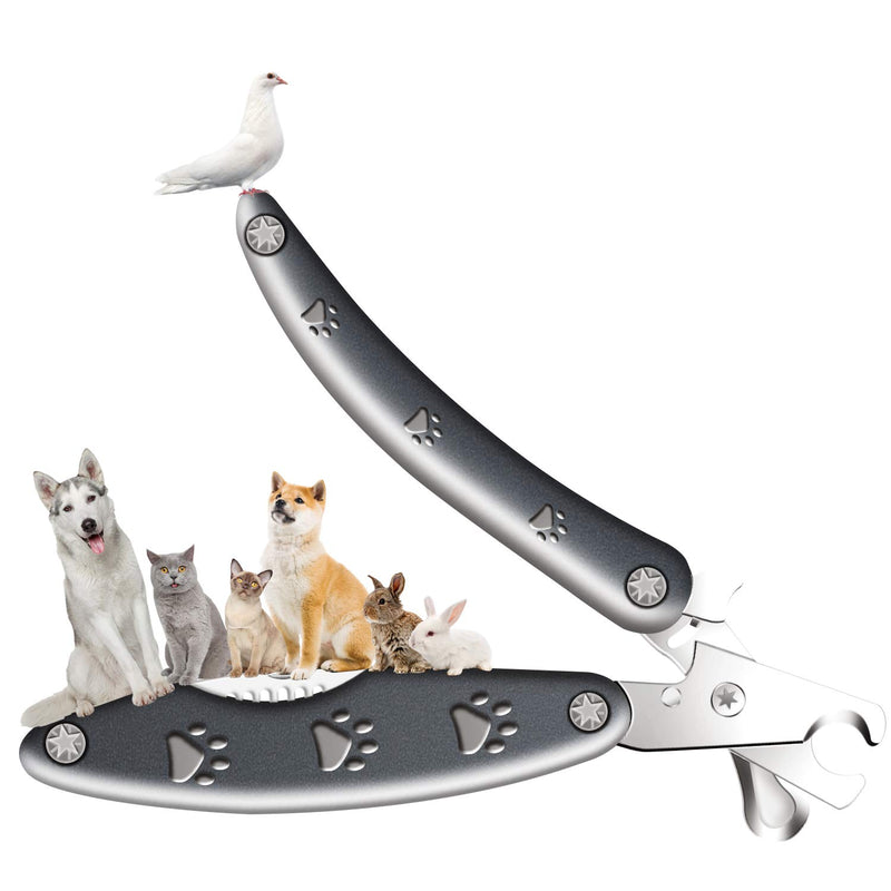 [Australia] - Folding Dog Nail Clippers, Pet Nail Trimmer with Safety Guard to Avoid Over Cutting, Professional 3 in 1 Pet Nail Clippers for Large Medium Small Dogs Cats Pet, with Free Pet Nail File,Grooming Comb 