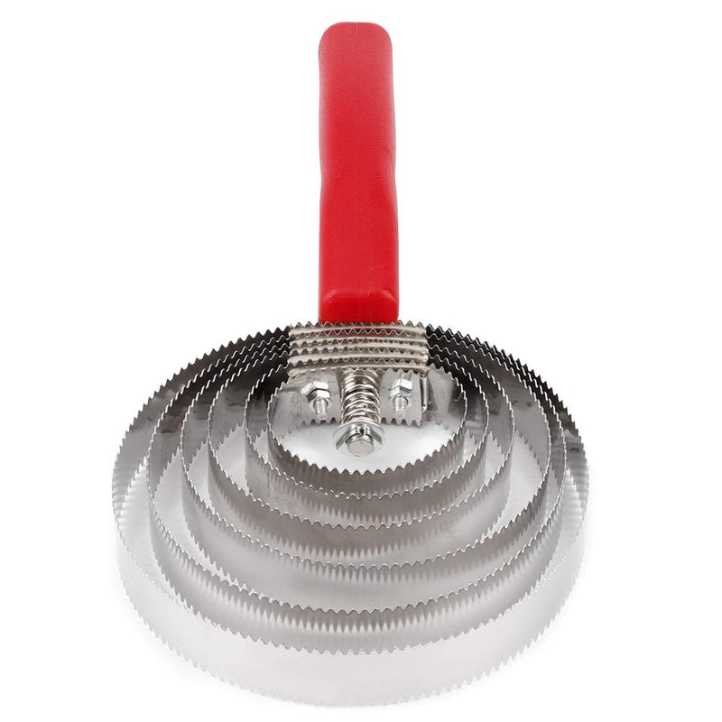 Joyzan Curry Comb, Reversible Stainless Steel Horse Brush Livestock Shedding Comb with Soft Touch Grip Deshedding Tool for Horse - PawsPlanet Australia