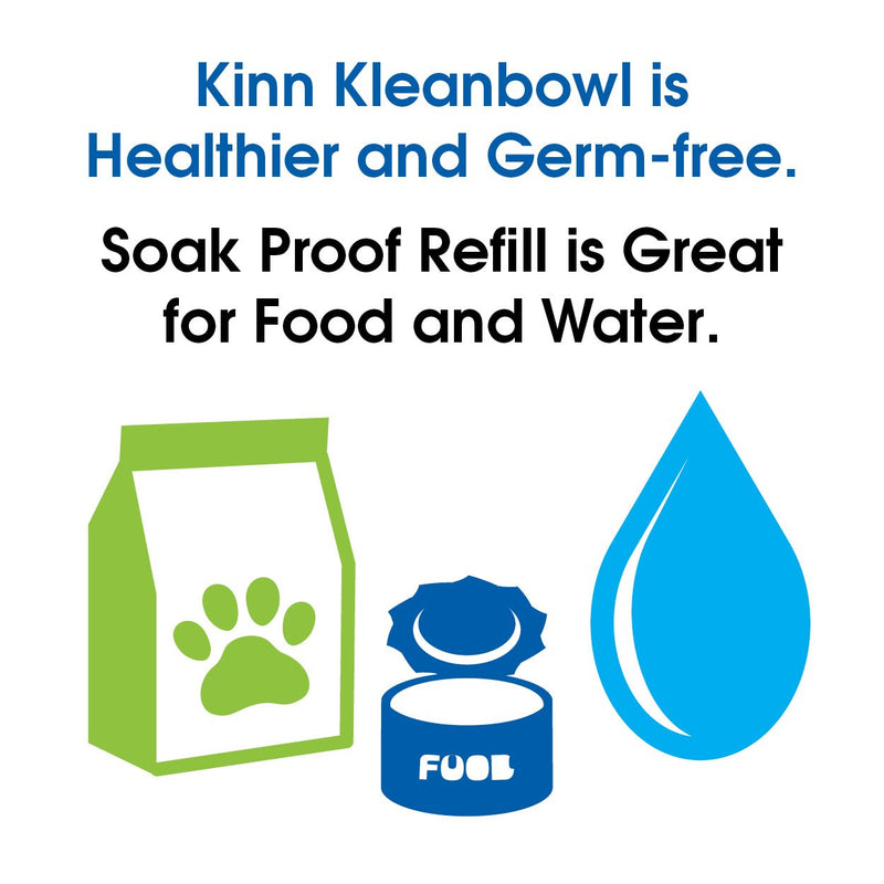 [Australia] - Kinn Kleanbowl Nourish Pet Refill Food & Water Bowls for Dogs & Cats 8 ounce (1 cup) 